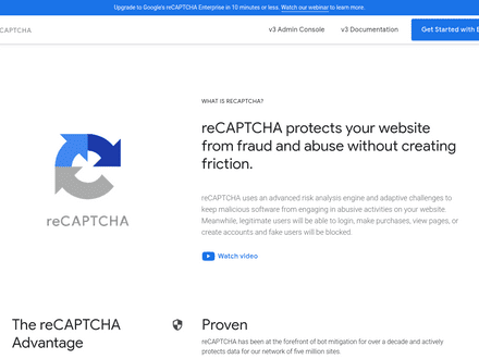 Schritte für Recaptcha