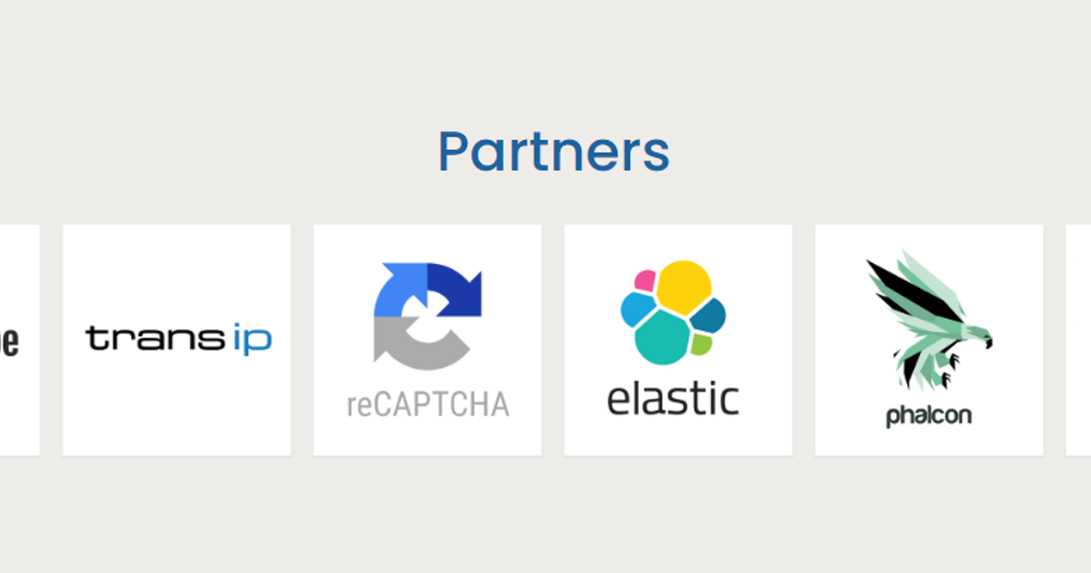 Partners op homepage